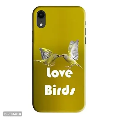 Dugvio? Polycarbonate Printed Hard Back Case Cover for iPhone XR (Love Birds)-thumb0