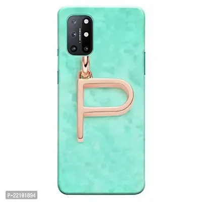 Dugvio? Printed Hard Back Cover Case for OnePlus 8T - P Name Alphabet