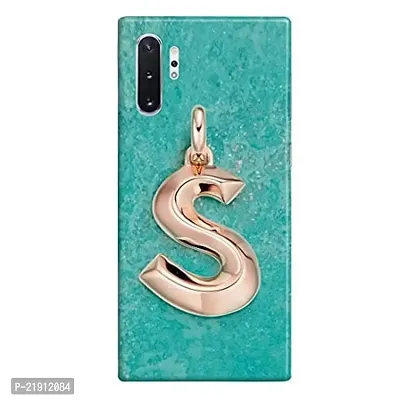 Dugvio? Polycarbonate Printed Hard Back Case Cover for Samsung Galaxy Note 10 Plus/Samsung Note 10 Pro (S Name Alphabet)