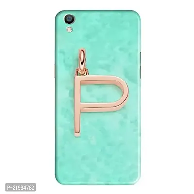 Dugvio? Polycarbonate Printed Hard Back Case Cover for Oppo A37 (P Name Alphabet)