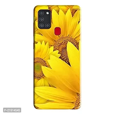 Dugvio? Polycarbonate Printed Hard Back Case Cover for Samsung Galaxy A21S / Samsung A21S (Sun Flowers)