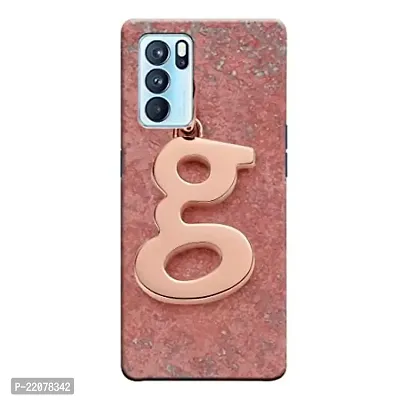 Dugvio? Printed Designer Matt Finish Hard Back Cover Case for Oppo Reno 6 Pro (5G) - G Name Alphabet