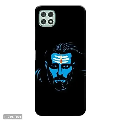 Dugvio? Printed Designer Matt Finish Hard Back Cover Case for Samsung Galaxy A22 (5G) - Lord Shiva, Mahadev, Angry Shiva