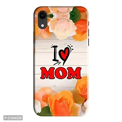 Dugvio? Polycarbonate Printed Hard Back Case Cover for iPhone XR (I Love mom Best mom)