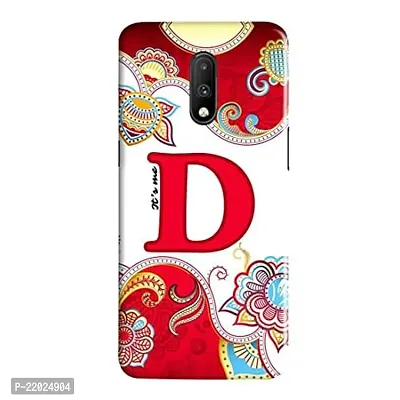 Dugvio? Printed Designer Hard Back Case Cover for OnePlus 7 (Its Me D Alphabet)