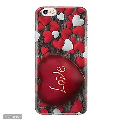 Dugvio Love Wooden Background Designer Hard Back Case Cover for Apple iPhone 6 Plus/iPhone 6S Plus (Multicolor)