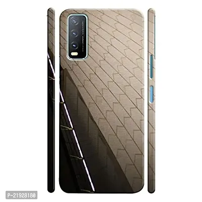 Dugvio? Polycarbonate Printed Hard Back Case Cover for Vivo Y12G (Marble Tile Art)