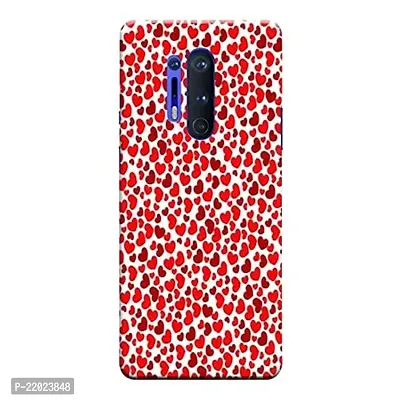 Dugvio? Printed Designer Hard Back Case Cover for Oneplus 8 Pro (Red Dil Love)