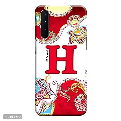 Dugvio? Polycarbonate Printed Hard Back Case Cover for OnePlus Nord (Its Me H Alphabet)