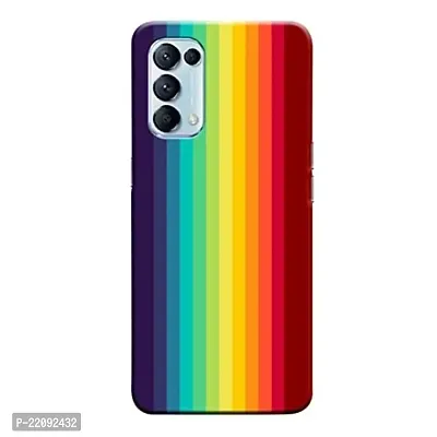 Dugvio? Printed Hard Back Case Cover for Oppo Reno 5 Pro (5G) (Multi Color Line Art)-thumb0