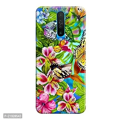 Dugvio? Polycarbonate Printed Hard Back Case Cover for Xiaomi Redmi Poco X2 / Redmi K30 (Butterfly Painting)