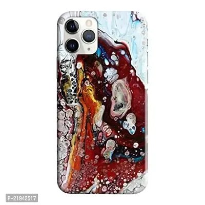 Dugvio? Polycarbonate Printed Hard Back Case Cover for iPhone 11 Pro (White Marble)