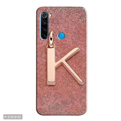 Dugvio? Polycarbonate Printed Hard Back Case Cover for Xiaomi Redmi Note 8 (K Name Alphabet)