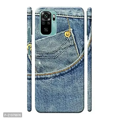 Dugvio? Printed Designer Matt Finish Hard Back Cover Case for Xiaomi Redmi Note 10 / Redmi Note 10S - Pocket Jeans