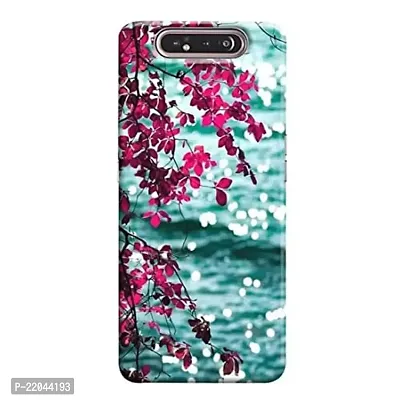 Dugvio? Printed Designer Matt Finish Hard Back Case Cover for Samsung Galaxy A80 / Samsung A90 (Pink Floral)