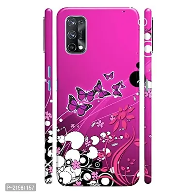 Dugvio? Poly Carbonate Back Cover Case for Realme X7 / Realme X7 5G - Butterfuly Art
