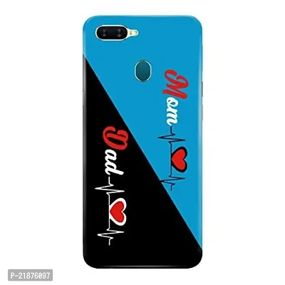 Dugvio? Polycarbonate Printed Colorful Mom  Dad, Mom  Dad, Maa and Pa Designer Hard Back Case Cover for Oppo F9 Pro (Multicolor)
