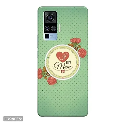 Dugvio? Printed Designer Hard Back Case Cover for Vivo X50 (I Love My mom Quotes)-thumb0