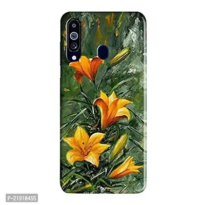 Dugvio? Polycarbonate Printed Hard Back Case Cover for Samsung Galaxy A60 / Samsung A60 / SM-A606F/DS (Water Flower)