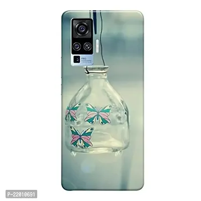 Dugvio? Printed Designer Hard Back Case Cover for Vivo X50 Pro (Butterfly in Bottle)