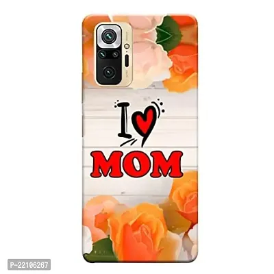 Dugvio? Printed Hard Back Cover Case for Xiaomi Redmi Note 10 Pro Max/Redmi Note 10 Pro - I Love mom Best mom-thumb0