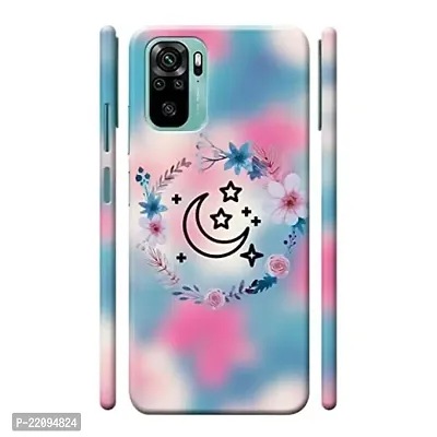 Dugvio? Printed Hard Back Case Cover for Xiaomi Redmi Note 10 / Redmi Note 10S (Pink Star)-thumb0