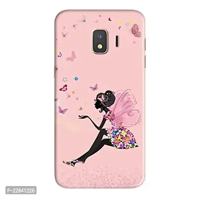 Dugvio? Printed Designer Matt Finish Hard Back Case Cover for Samsung Galaxy J2 Core/Samsung J2 Core/SM-J260G/DS (Butterfly Angel)-thumb0