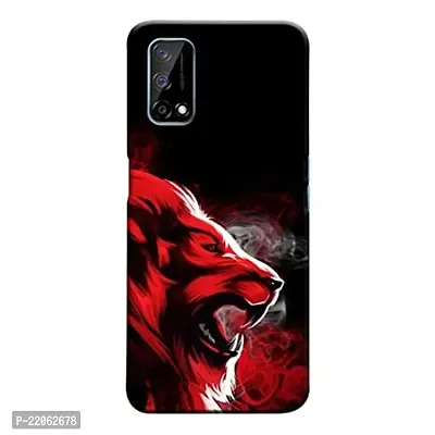 Dugvio? Printed Designer Matt Finish Hard Back Cover Case for Realme Q2 - Lion Art-thumb0