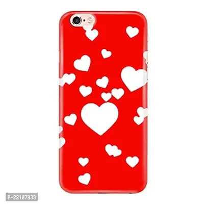 Dugvio? Printed Hard Back Case Cover Compatible for Apple iPhone 6 / iPhone 6S - White Heart (Multicolor)