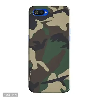 Dugvio? Printed Designer Hard Back Case Cover for Realme C1 (Army Camoflage)