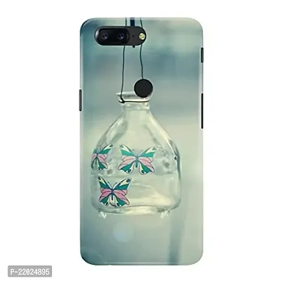 Dugvio? Printed Designer Hard Back Case Cover for OnePlus 5T (Butterfly in Bottle)