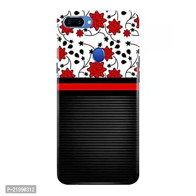 Dugvio? Printed Designer Back Cover Case for Oppo A5S - Floral and Line Border