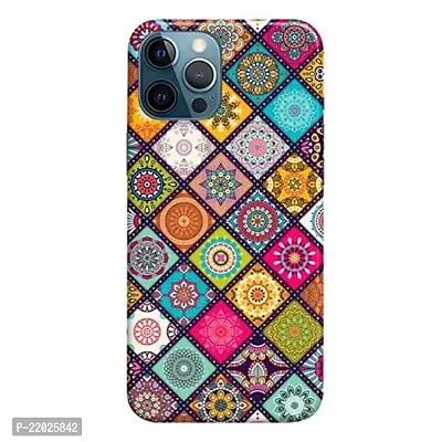 Dugvio? Printed Designer Hard Back Case Cover for iPhone 12 Pro Max (Rangoli Art Design)-thumb0