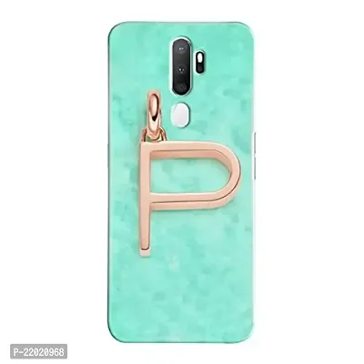 Dugvio? Printed Designer Hard Back Case Cover for Oppo A5 2020 / Oppo A9 2020 (P Name Alphabet)