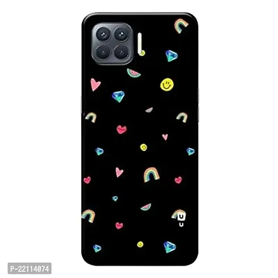 Dugvio? Printed Hard Back Case Cover Compatible for Oppo F17 Pro - Black Art (Multicolor)