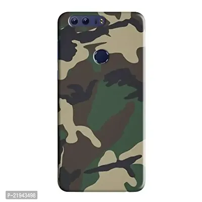 Dugvio? Polycarbonate Printed Hard Back Case Cover for Huawei Honor 8 (Army Camoflage)