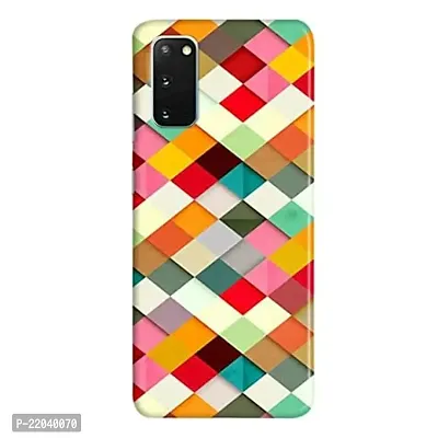 Dugvio? Printed Designer Matt Finish Hard Back Case Cover for Samsung Galaxy S20 / Samsung S20 (Traingle Multicolor)-thumb0