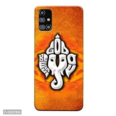 Dugvio? Printed Designer Matt Finish Hard Back Case Cover for Samsung Galaxy M31S / Samsung M31S (Lord Ganesha, Ganpati Bappa)-thumb0