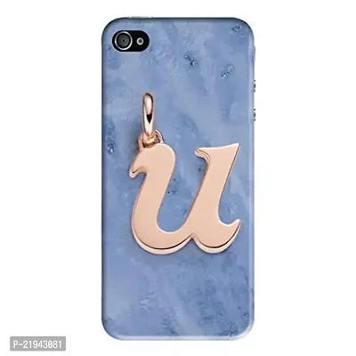 Dugvio? Polycarbonate Printed Hard Back Case Cover for iPhone 5 / iPhone 5S (U Name Alphabet)