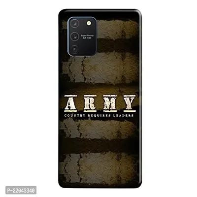 Dugvio? Printed Designer Matt Finish Hard Back Case Cover for Samsung Galaxy S10 Lite/Samsung S10 Lite (Army Quotes)-thumb0