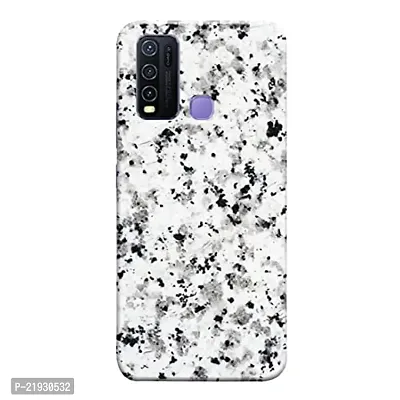 Dugvio? Polycarbonate Printed Hard Back Case Cover for Vivo Y30 (Dotted Marble Design)