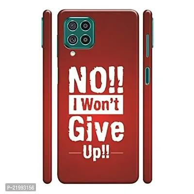 Dugvio? Printed Designer Hard Back Case Cover for Samsung Galaxy F62 / Samsung F62 (Motivation Quotes Never give up)-thumb0