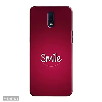 Dugvio? Poly Carbonate Back Cover Case for Oppo R17 - Smile