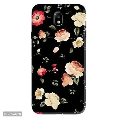 Dugvio Printed Colorful Flower Floral Designer Back Case Cover for Samsung Galaxy J7 Pro/Samsung J7 Pro / J730GM/DS (Multicolor)-thumb0