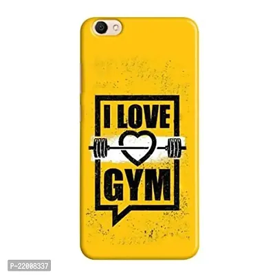 Dugvio? Printed Designer Hard Back Case Cover for Vivo V5 Plus (I Love Gym Quotes)