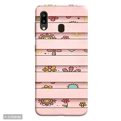 Dugvio? Polycarbonate Printed Hard Back Case Cover for Samsung Galaxy A20 / Samsung A30 / Samsung M10S (Floral Pattern Border)