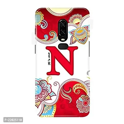 Dugvio? Printed Designer Hard Back Case Cover for OnePlus 6 (Its Me N Alphabet)-thumb0
