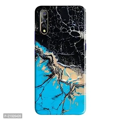 Dugvio? Polycarbonate Printed Hard Back Case Cover for Vivo S1 (Marble Texture Design)