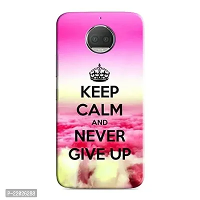 Dugvio? Printed Designer Hard Back Case Cover for Motorola Moto G5S Plus (Keep Calm and Never give up)