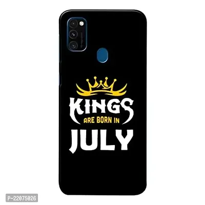 Dugvio? Printed Designer Back Cover Case for Samsung Galaxy M21 2021 / Samsung M21 / Samsung M30S - Kings are Born in July